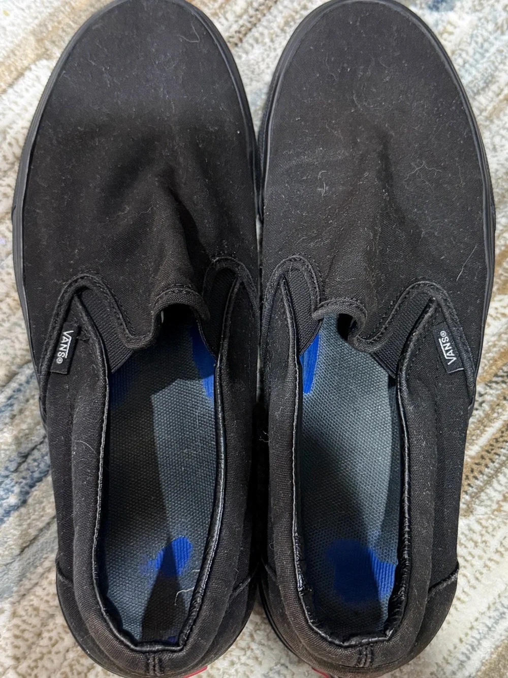 Vans Black Canvas Slip-On Men’s Loafers
